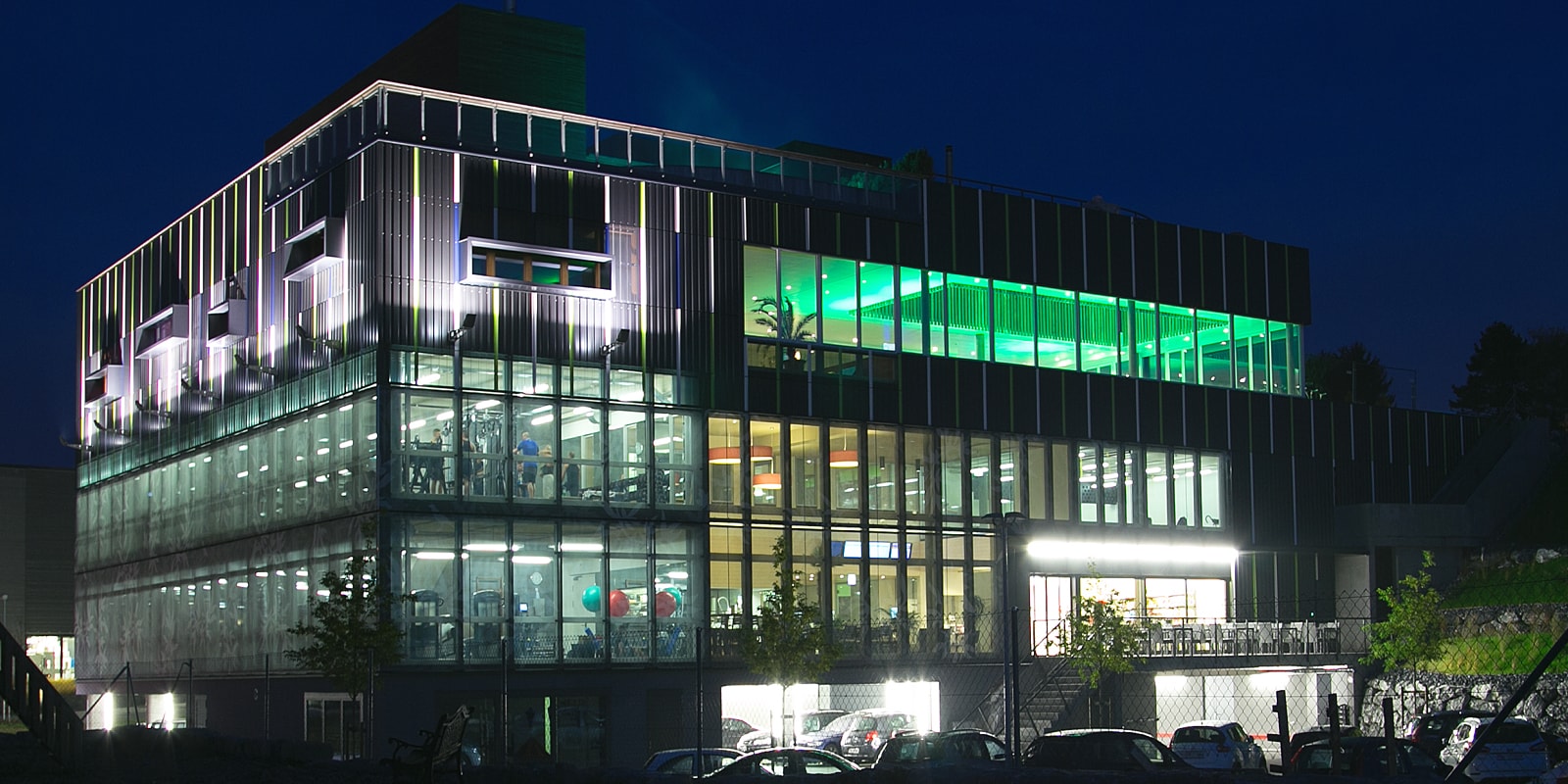 Fitness Island von Aussen