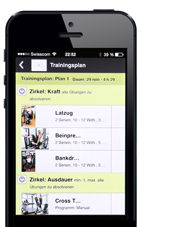 Trainings-App (Fitness Island App)